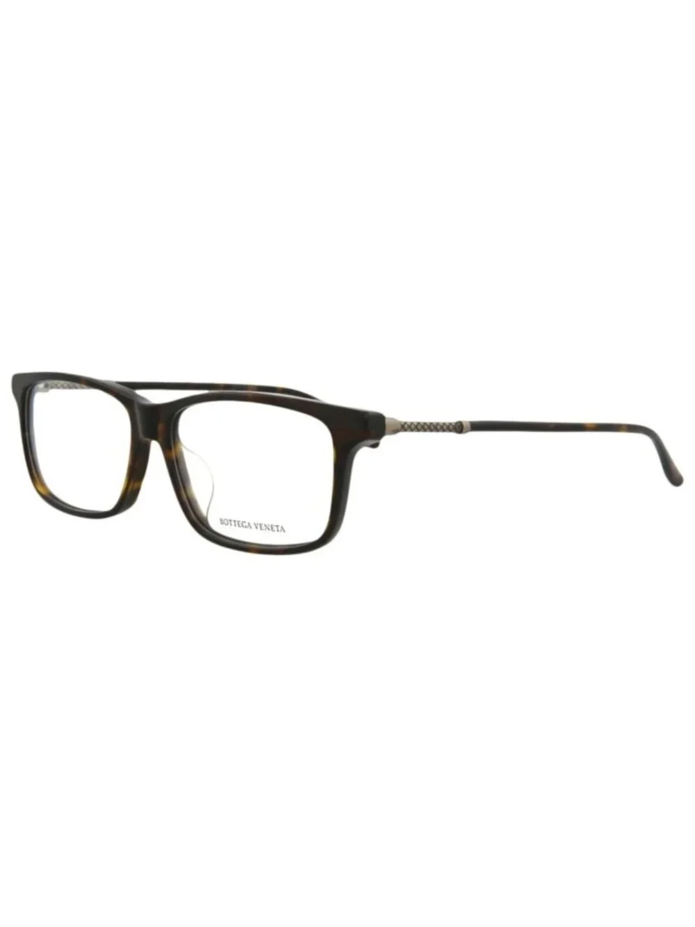 New Bottega Veneta Women's Eyeglasses Square Rectangle Acetate Frame Mens Avana